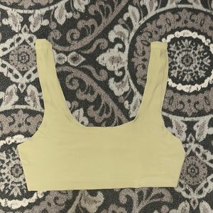 Urban Outfitters Light Green Seamless Bra Top (M)